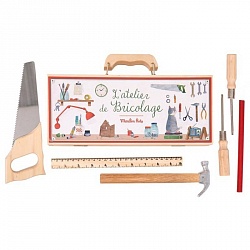 Чемоданчик плотника с 6 инструментами (Moulin Roty, 710408) - миниатюра